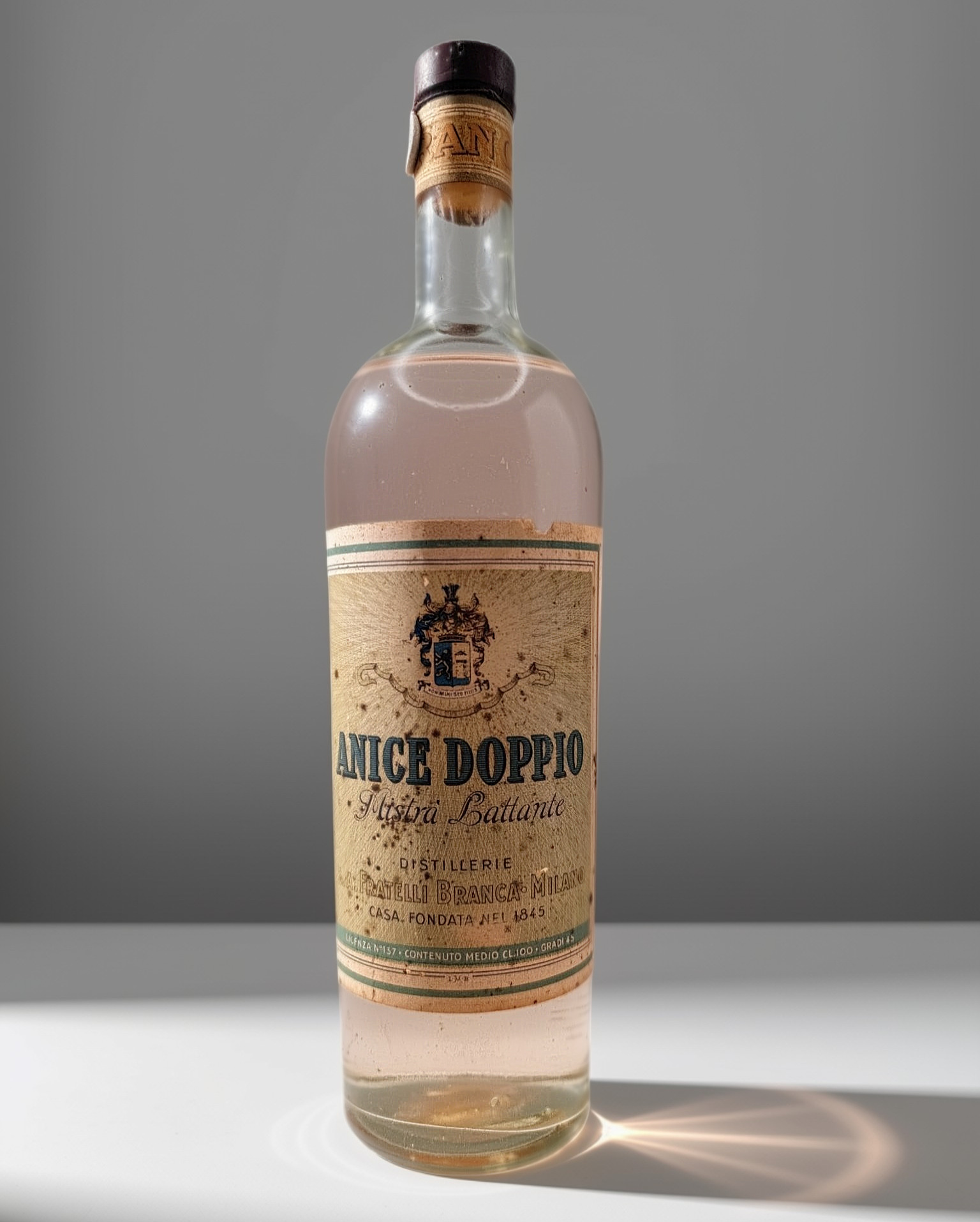 Anice Doppio - Mistra Lattante - FRATELLI BRANCA - sigillo Stella (1949-1959)