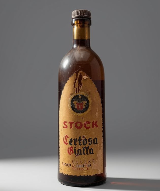 Liquore Certosa Giallia - STOCK - sigillo Stella '1950s