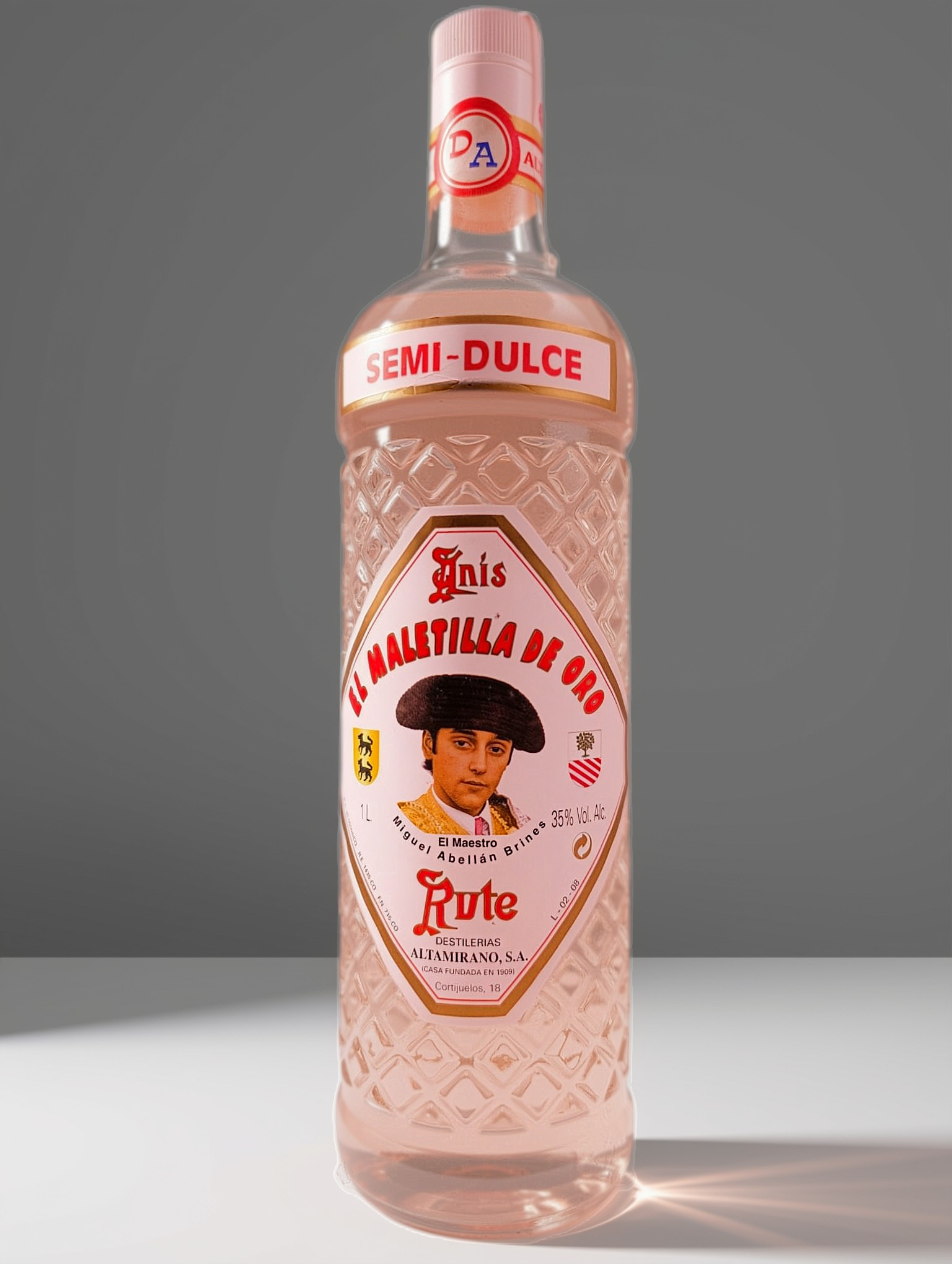 Anis Semidulce - EL MALETILLA DE ORO - RUTE - Distillerie ALTAMIRANO (Cortijuelos)