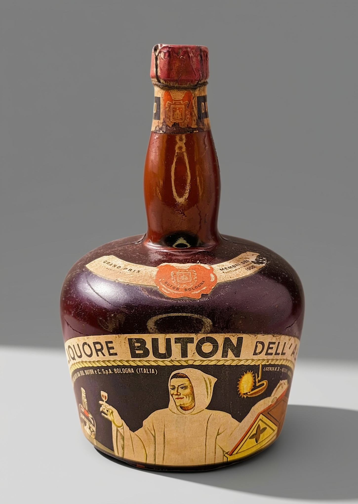 Gran Liquore Buton Dell' Abbadia - sigillo Stella '1950s