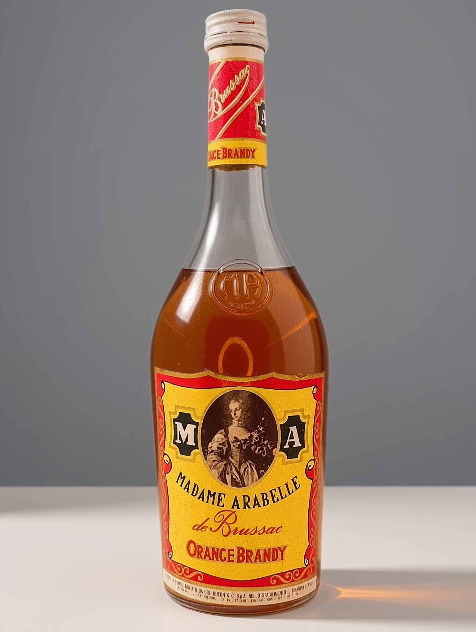 Orange Brandy - Madame ARABELLE DE BRUSSAC - BUTON - sigillo Stella 1949-1959