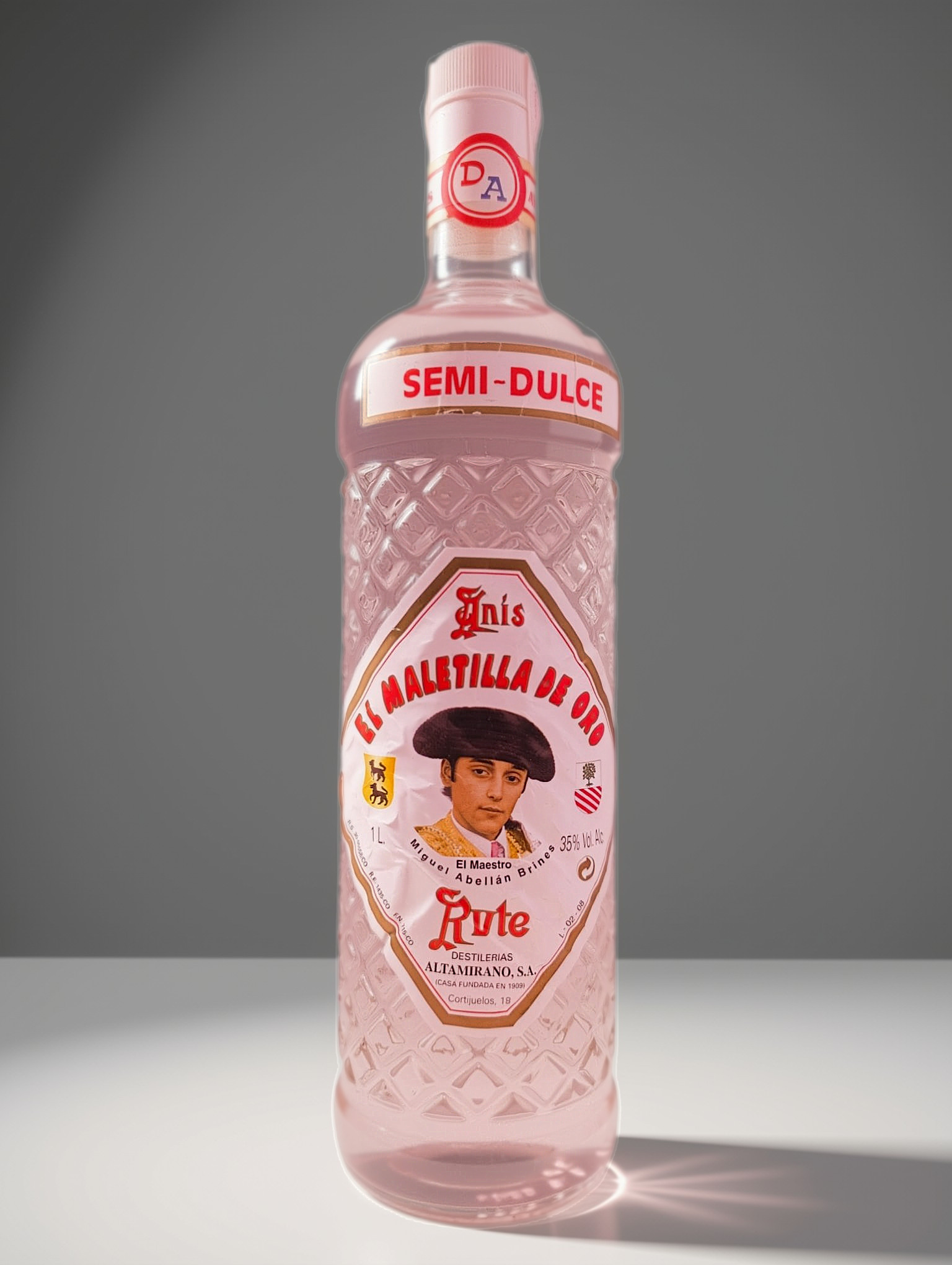 Anis Semidulce - EL MALETILLA DE ORO - RUTE - Distillerie ALTAMIRANO (Cortijuelos)