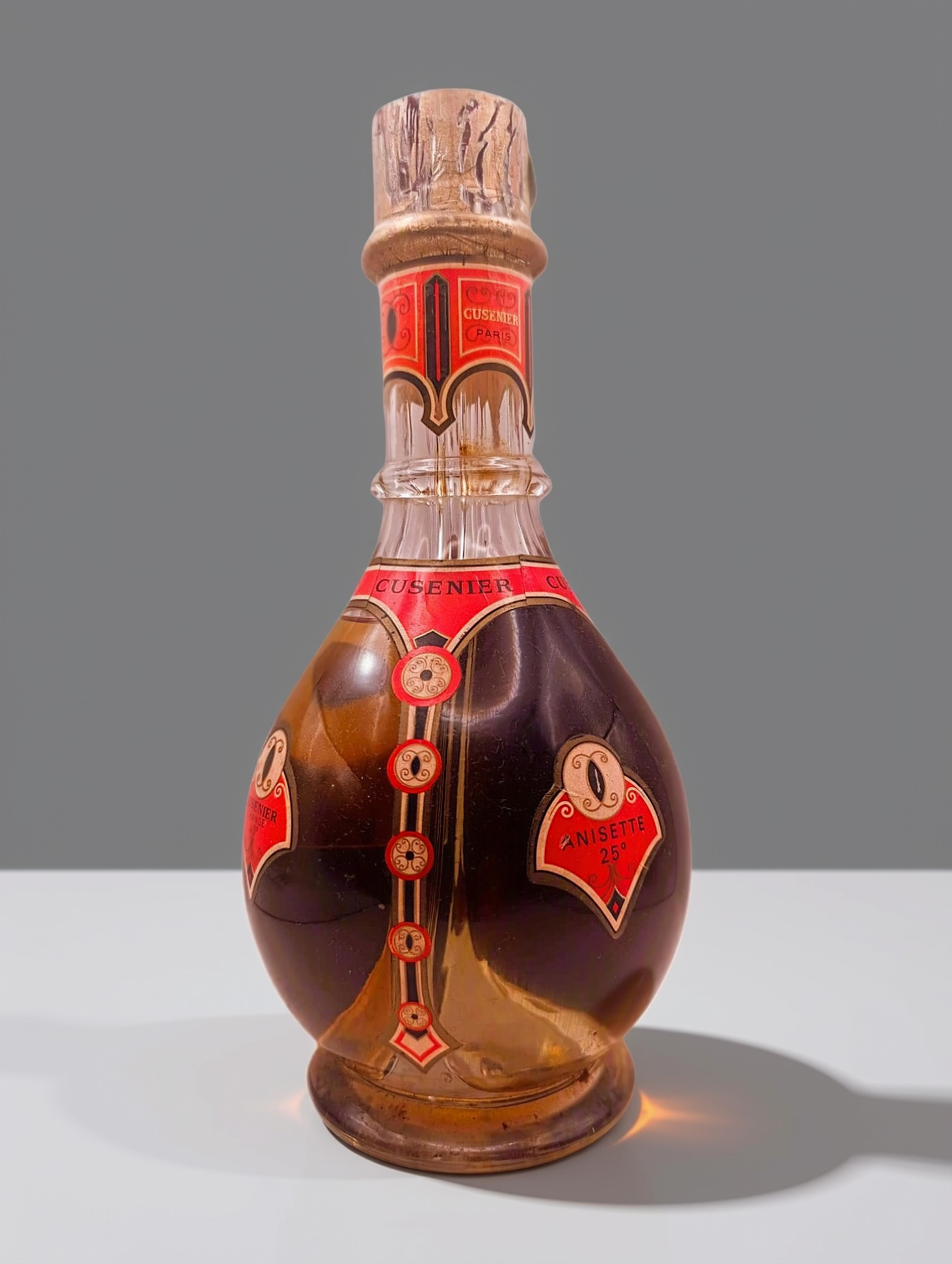 Carafe 4 Compartiments (Anisette - Cherry Brandy - Cusenier Orange - Prunella) CUSENIER