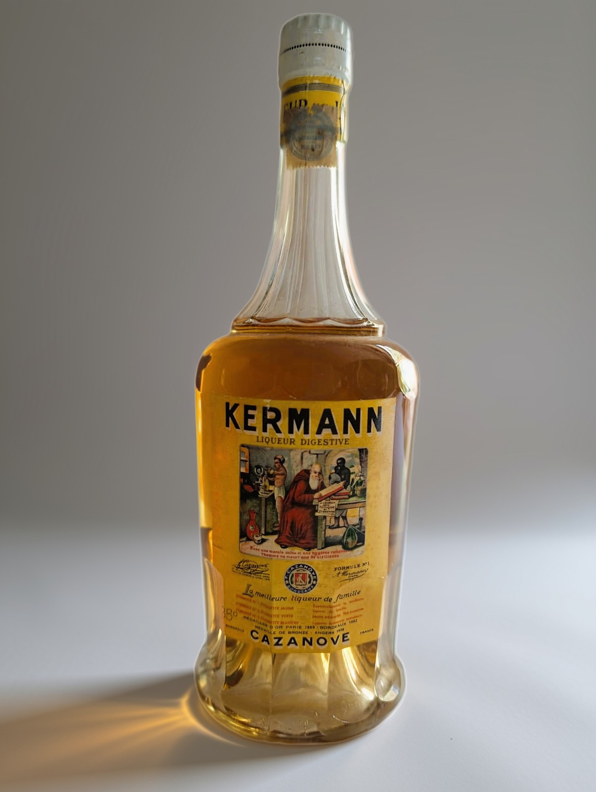 Liqueur digestive jaune - KERMANN - CAZANOVE